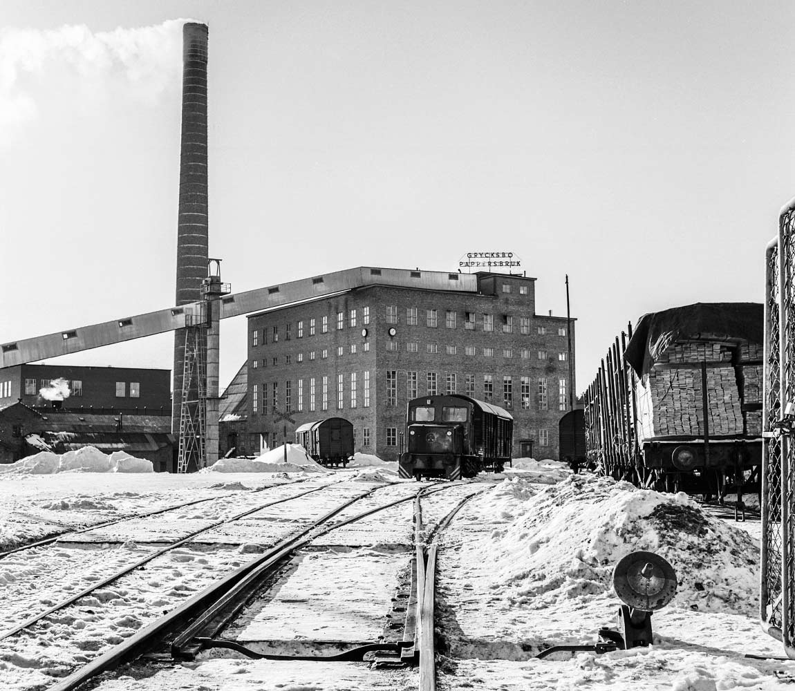 Bild: Pappersbruket i Grycksbo 1962