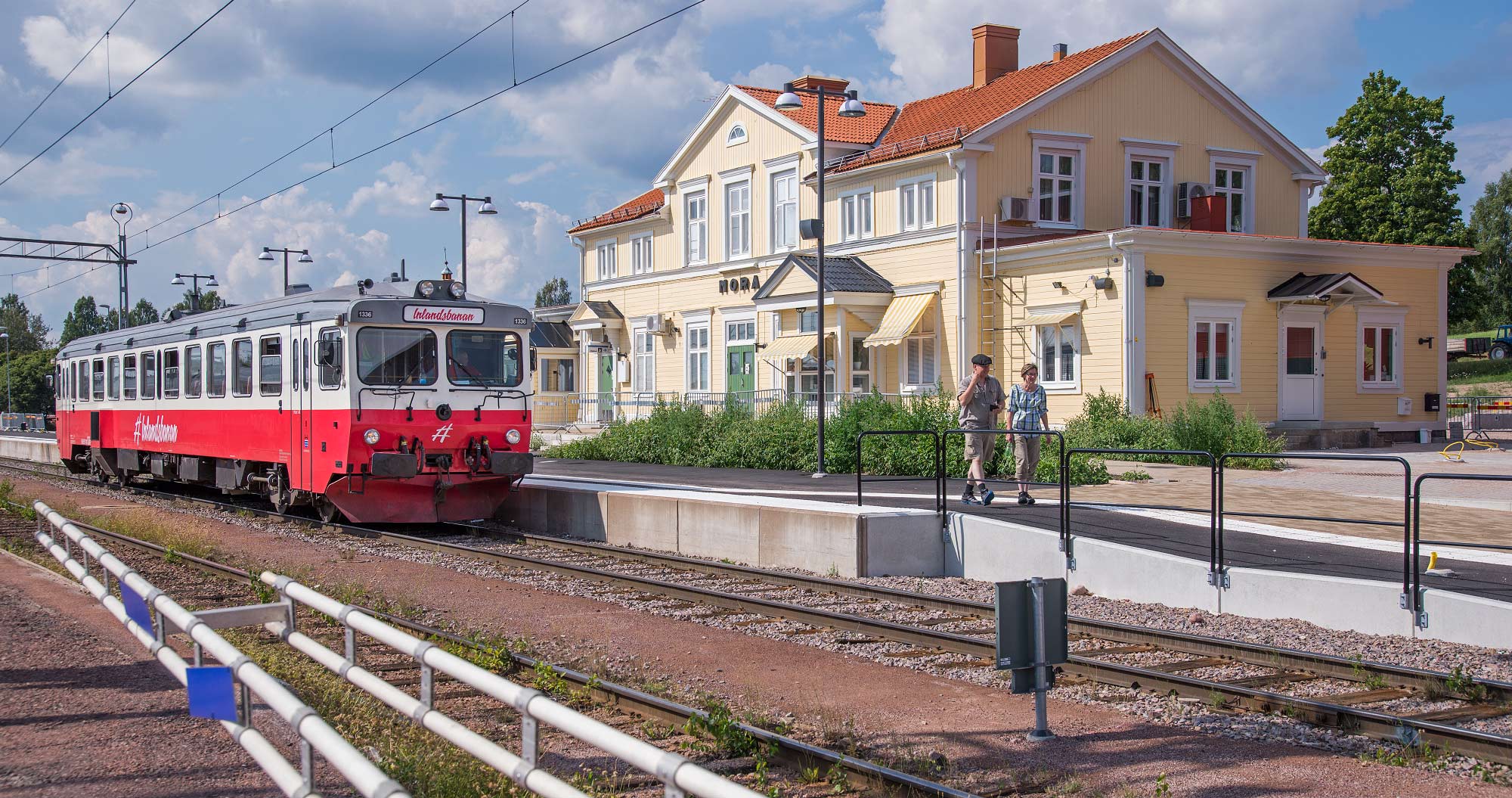 Bild: Tåg mot Östersund i Mora 2014