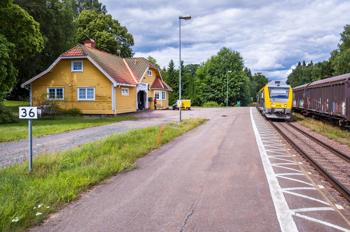 Bild: Tåg mot Kil/Karlstad i Rottneros 2016
