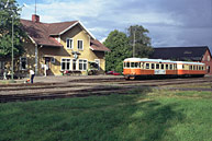 Bild: Tåg mot Växjö i Åseda 1991