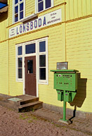 Bild: Det gamla ställverket vid Lönsbodas station