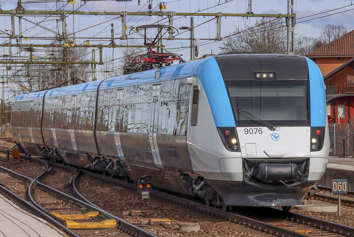 Bild: Västtrafik X52 9076 i Hallsberg 2022