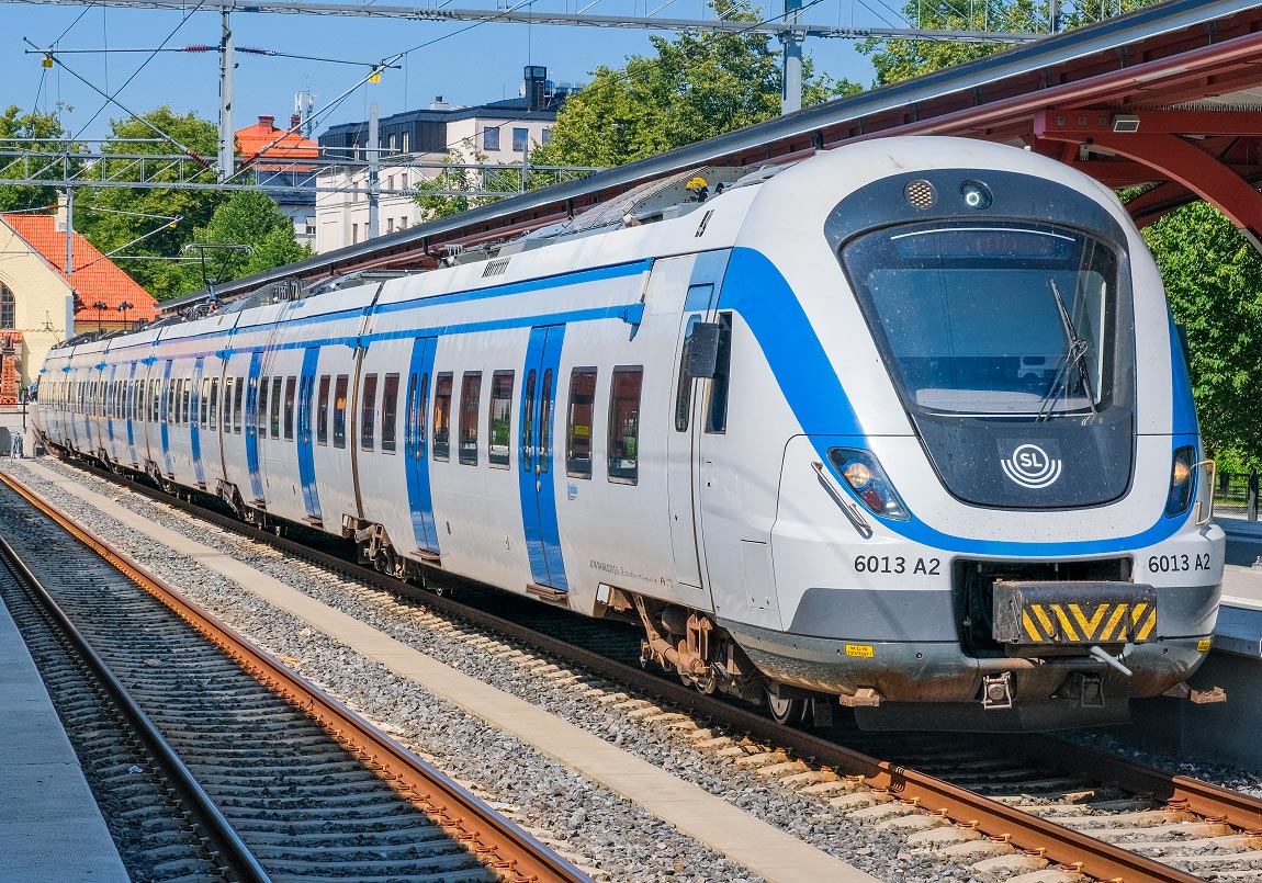 Bild: X60 6013 i Södertälje Centrum 2024