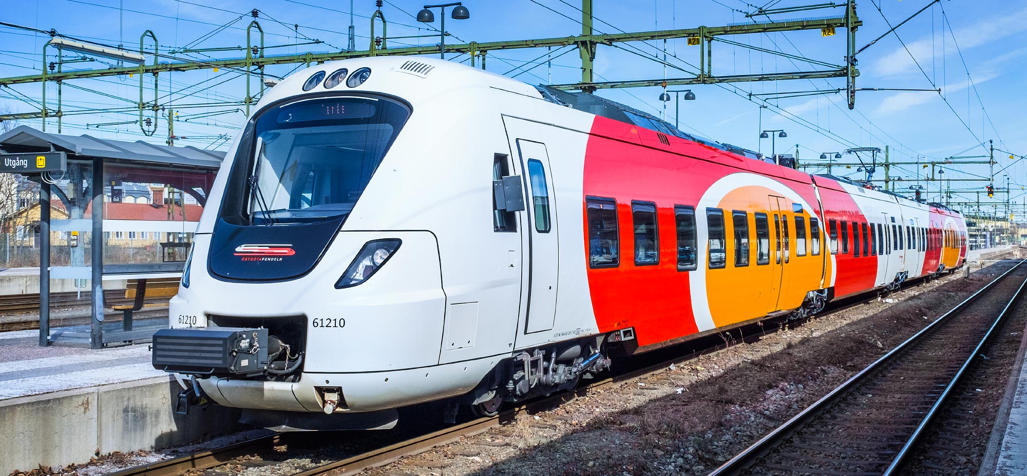Bild: Östgötatrafiken X61 61210 i Norrköping 2018
