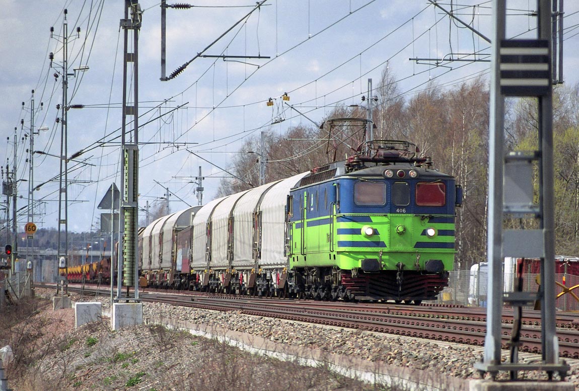 Bild: Tåg mot Oxelösund norr om Eskilstuna