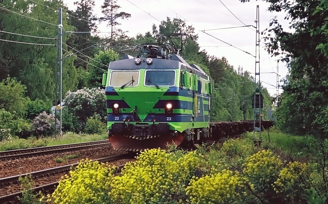 Bild: Godståg vid Hagaström 2004
