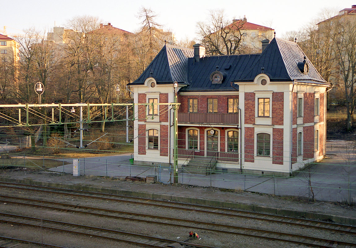 Bild: Stationshuset i Värtan