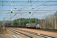 Bild: Tåg mot Hallstavik i Örbyhus