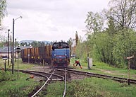 Bild: Tåg i Vansbro på väg mot Dalasågen