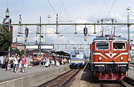 Bild: Tåg i Västerås 1992