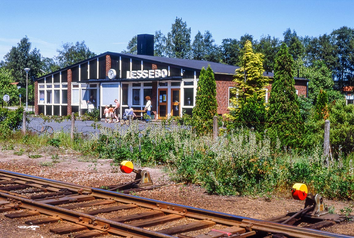 Lessebo station sommaren 1994. Foto Markus Tellerup.