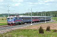 Bild: Intercitytåg mellan Vattholma och Storvreta