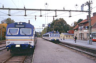 Bild: Tågmöte i Munkedal 2002