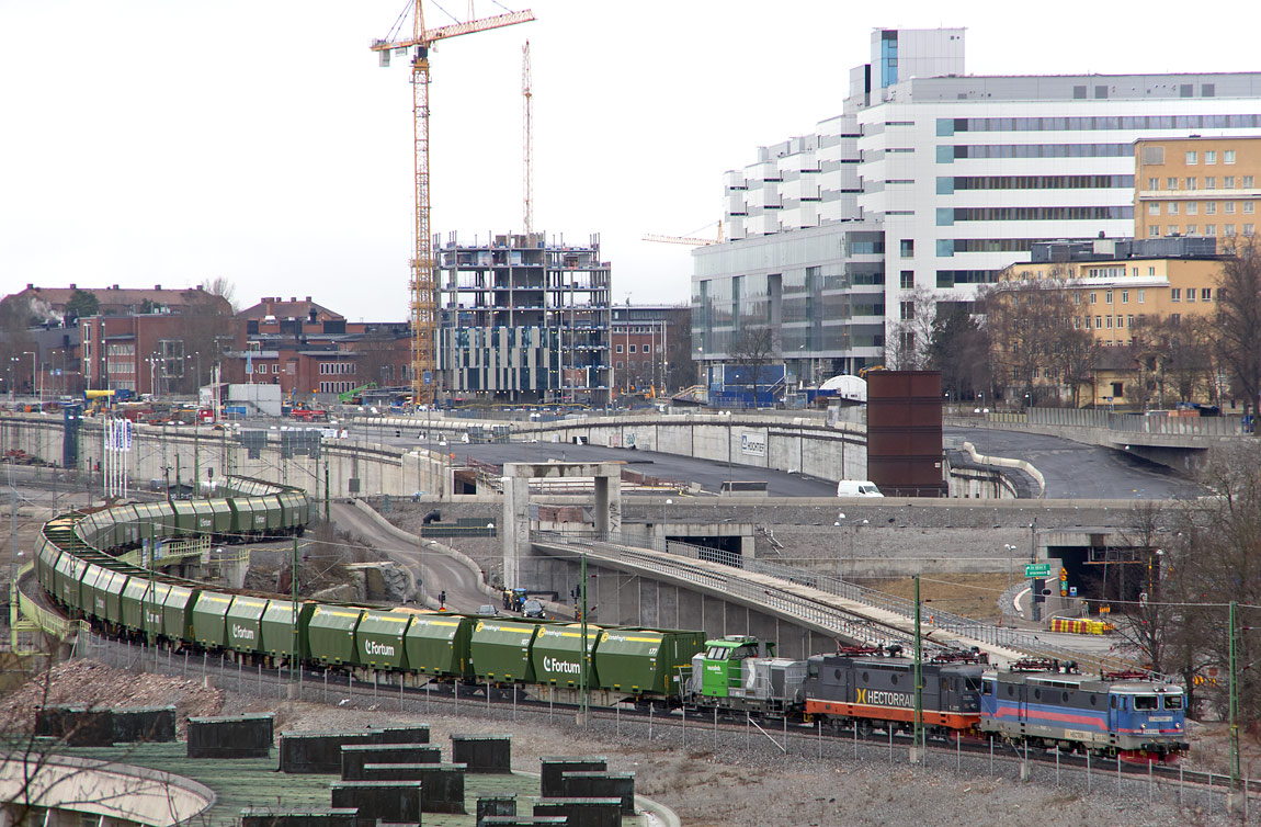 Bild: Fliståg passerar Norrtull 2016. Foto Markus Tellerup.