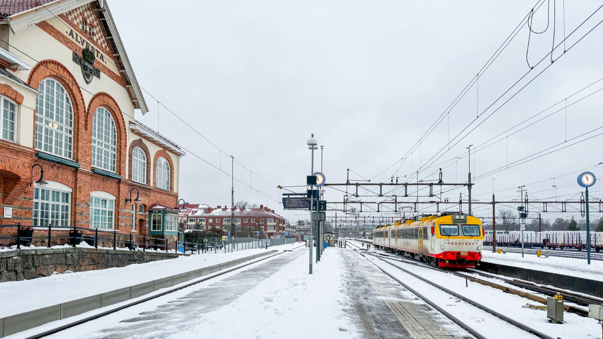 Bild: Krösatåg mot Hässleholm i Alvesta 2023