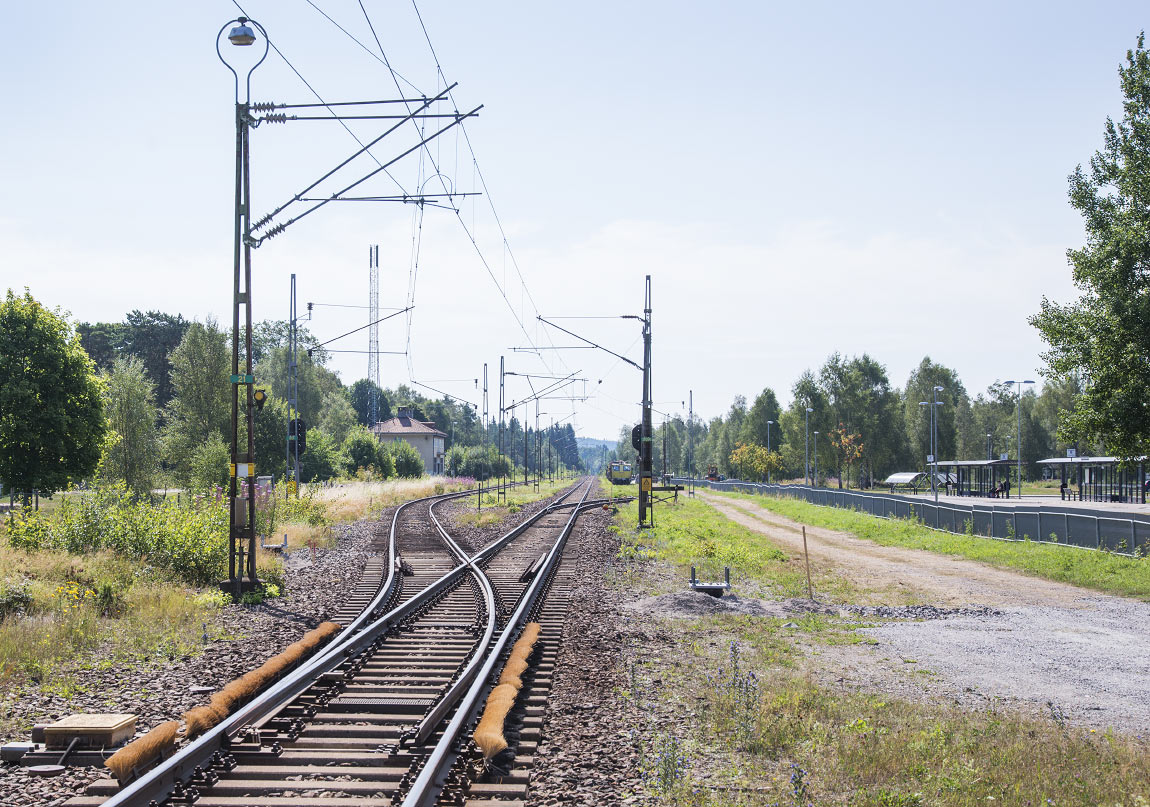 Bild: Stationsområdet i Bäckefors