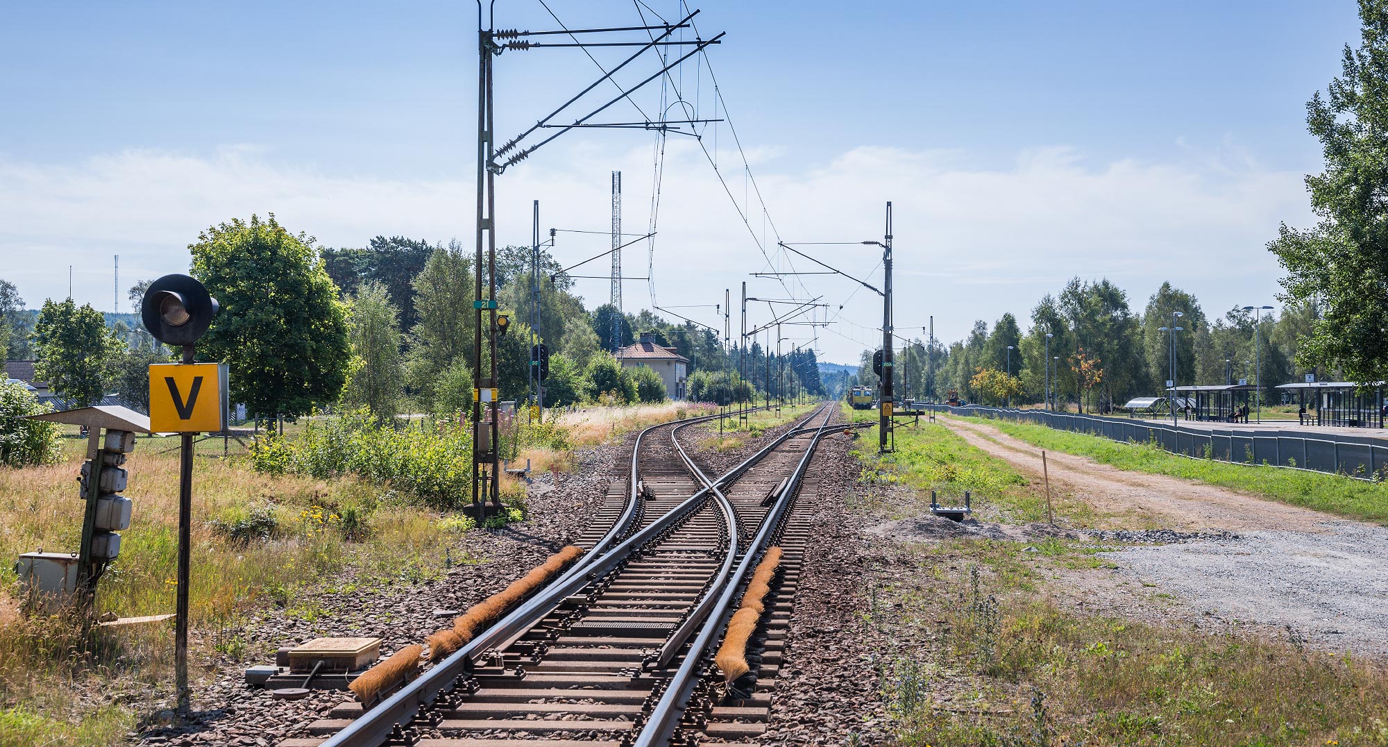 Bild: Stationsområdet i Bäckefors