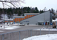 Bild: Det nya stationshuset i Spånga