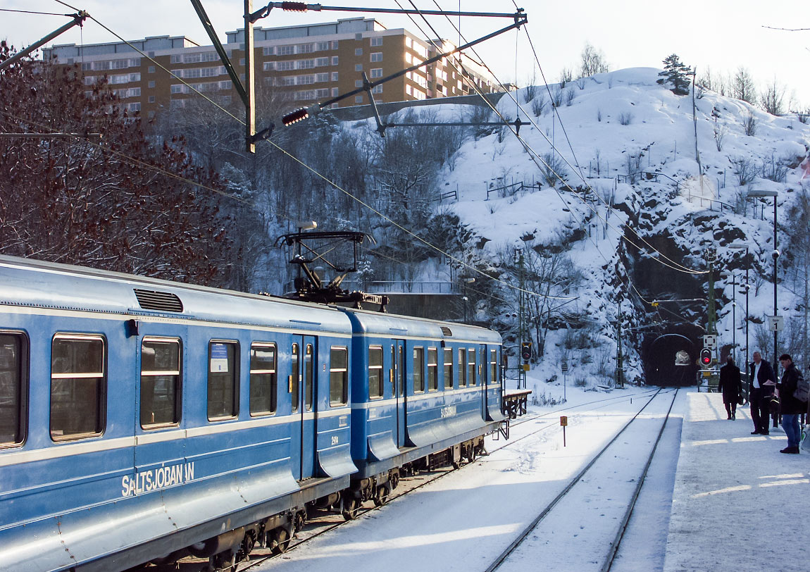 Bild: Henriksdals station och Henriksdalstunneln