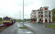 Bild: Tåg mot Hjältevad i Eksjö 2004