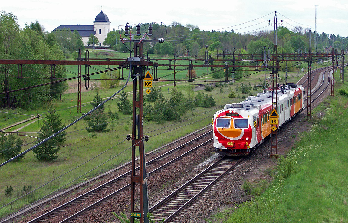 Bild: X14-tåg vid Kimstad 2004
