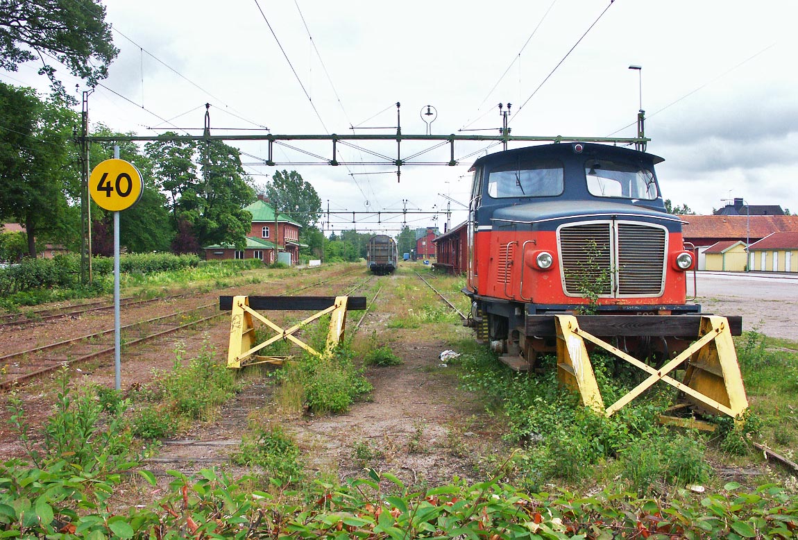 Bild: Stationsområdet i Tibro