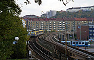 Bild: Västkustbanans viadukt nedanför Skansen Lejonet