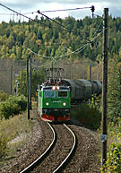 Bild: Södergående godståg vid Dansbo 2004
