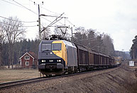 Bild: EG-lok med godståg vid Åsbro