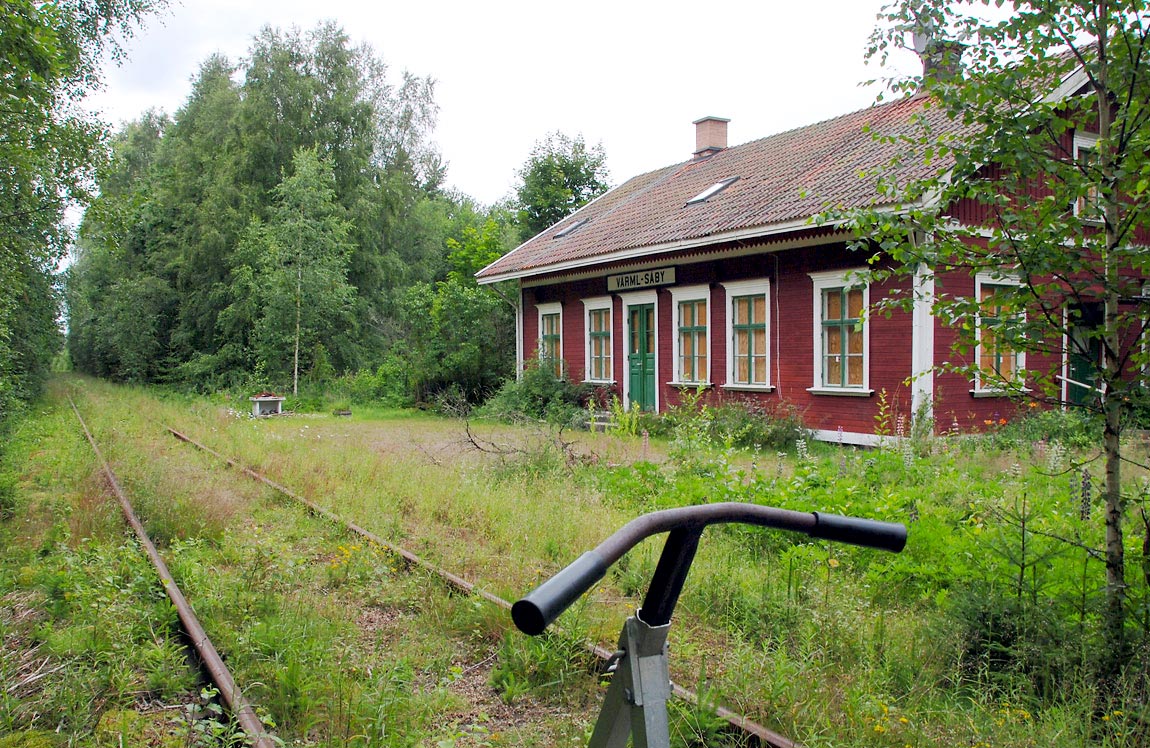 Dressincykling vid före detta Värmlands Säby station juli 2007, Foto Markus Tellerup.