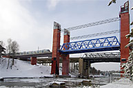 Bild: Lyftbron över Södertälje Kanal 2011