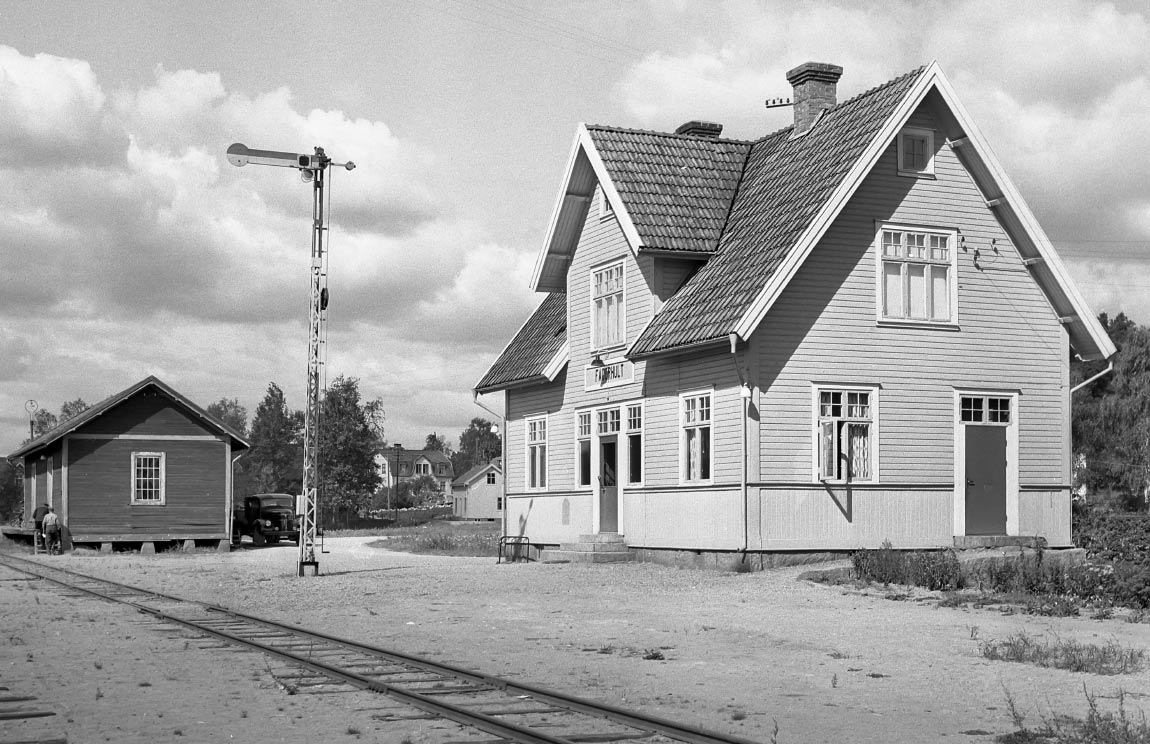 Bild: Stationen i Fagerhult på 1940-talet