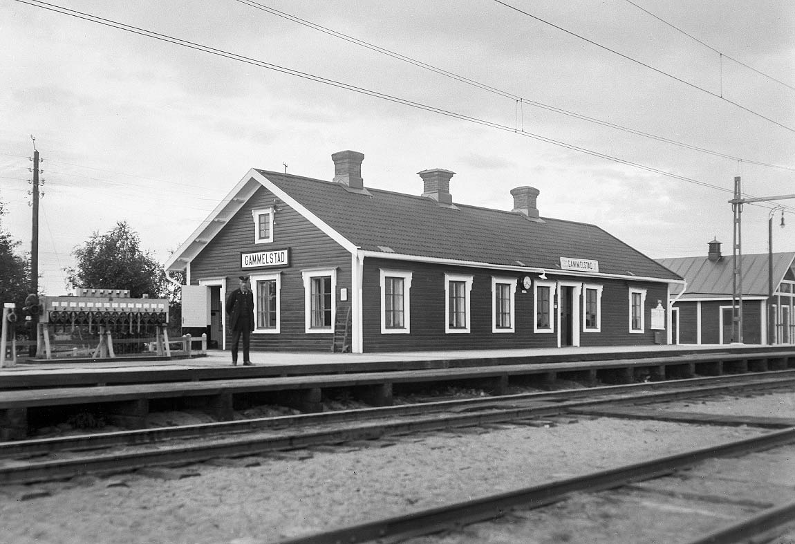 Bild: Stationen i Gammelstad ca 1930