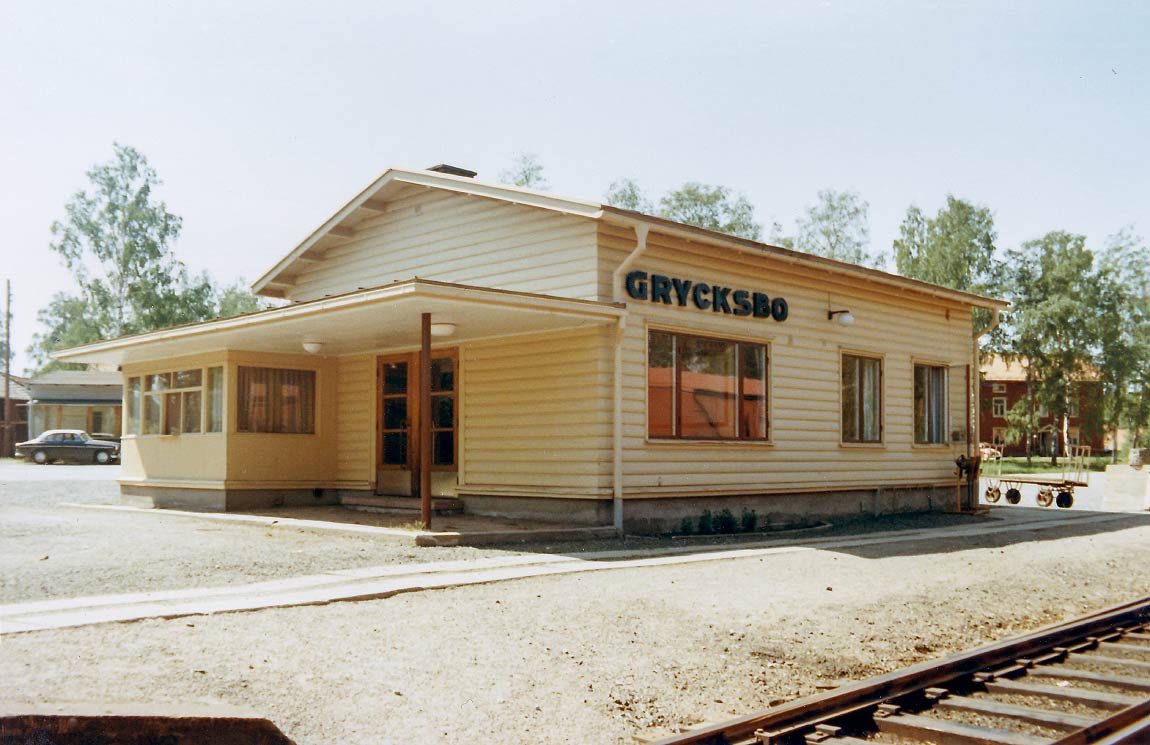 Bild: Stationshuset i Grycksbo 1970
