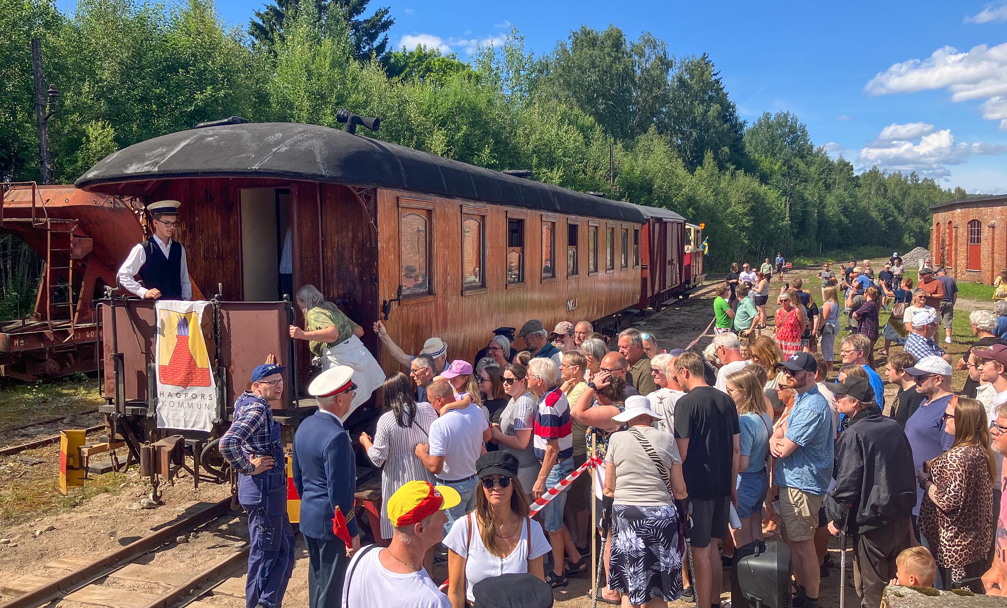 Bild: Invigning av museitrafiken i Hagfors 21 juli 2024