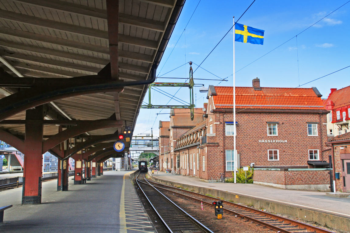 Bild: Stationshuset i Hässleholm
