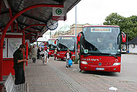 Bild: Tågbussar i Kristianstad 2005