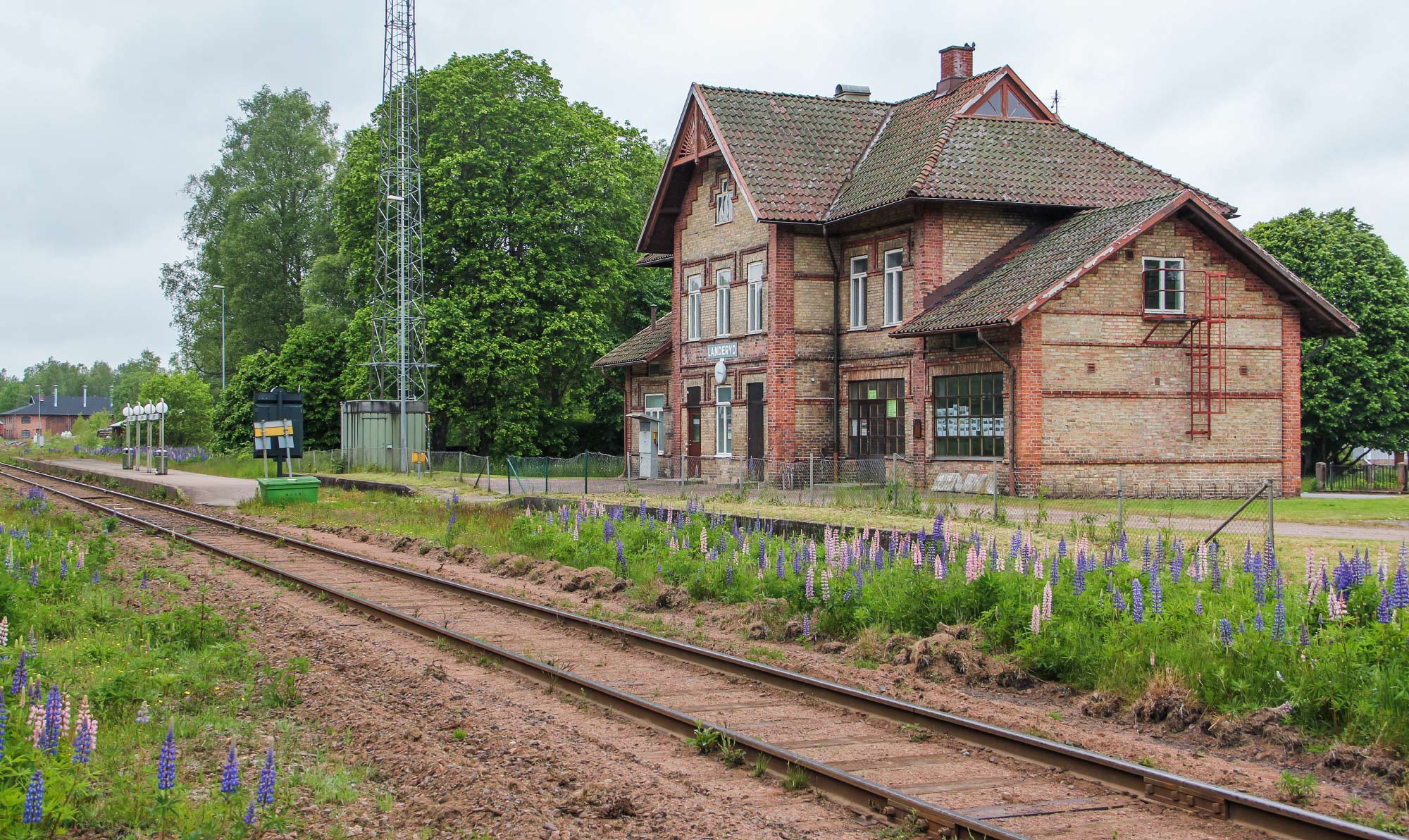 Stationen i Landeryd 2015. Foto Christian Tellerup.