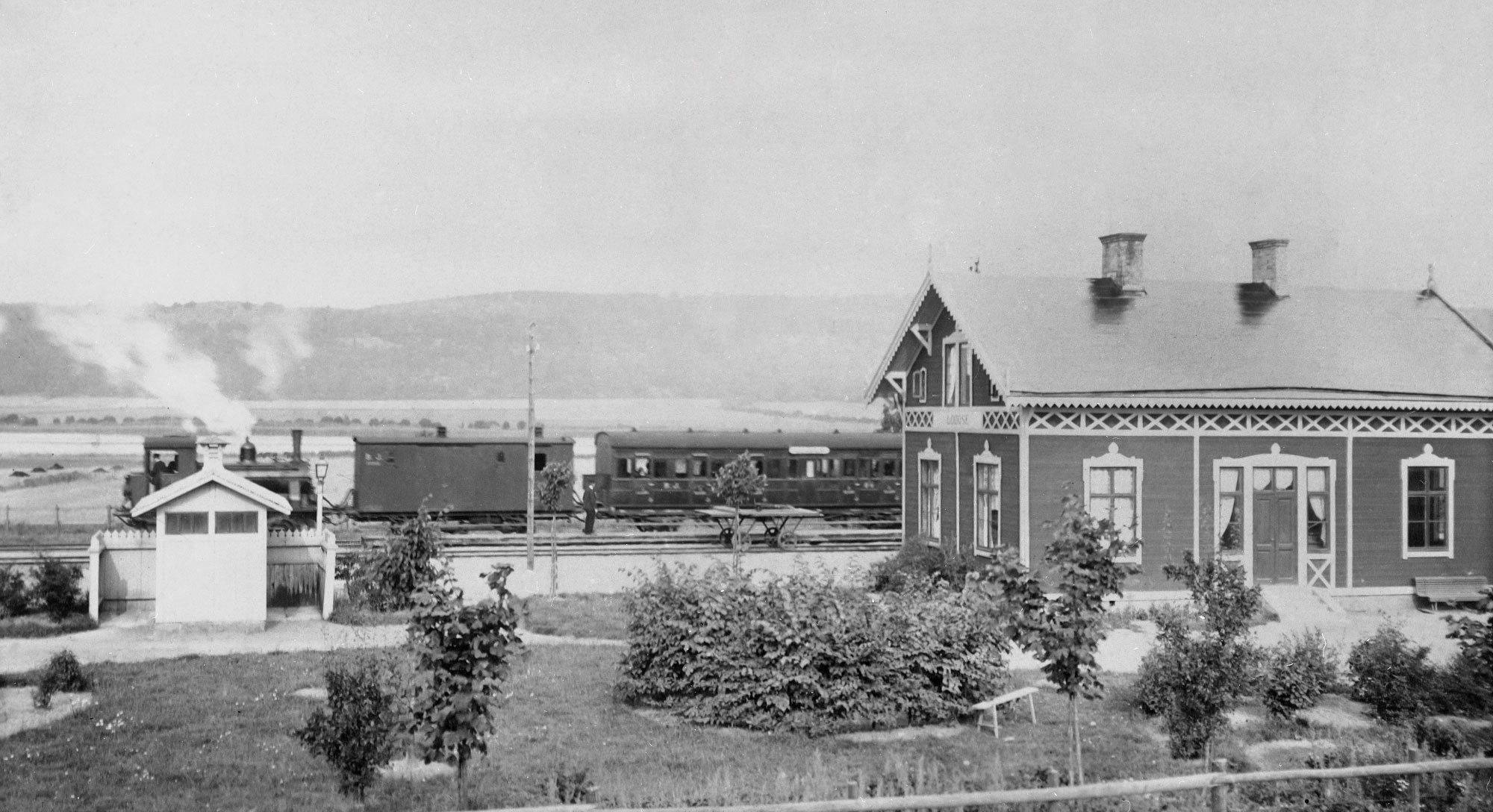 Stationen i Lödöse 1910