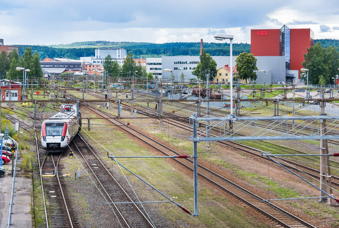 Bild: Tåg mot Ställdalen avgår från Ludvika 2016
