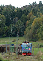 Bild: Godståg vid Uteby