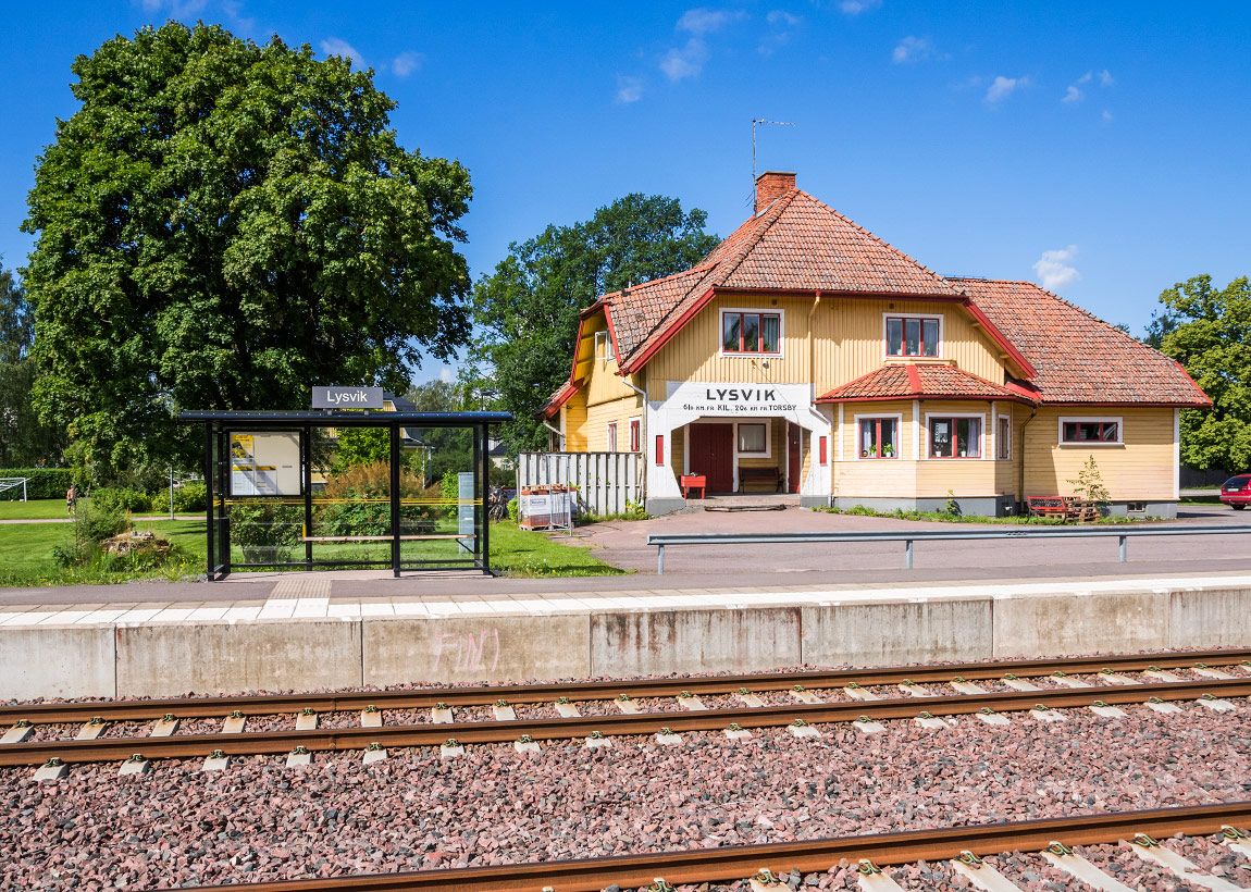 Bild: Stationshuset i Lysvik 2016