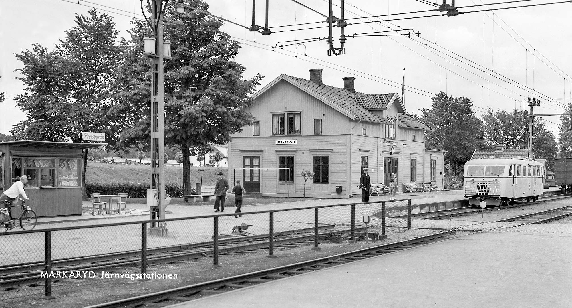 Bild: Stationen i Markaryd 1950