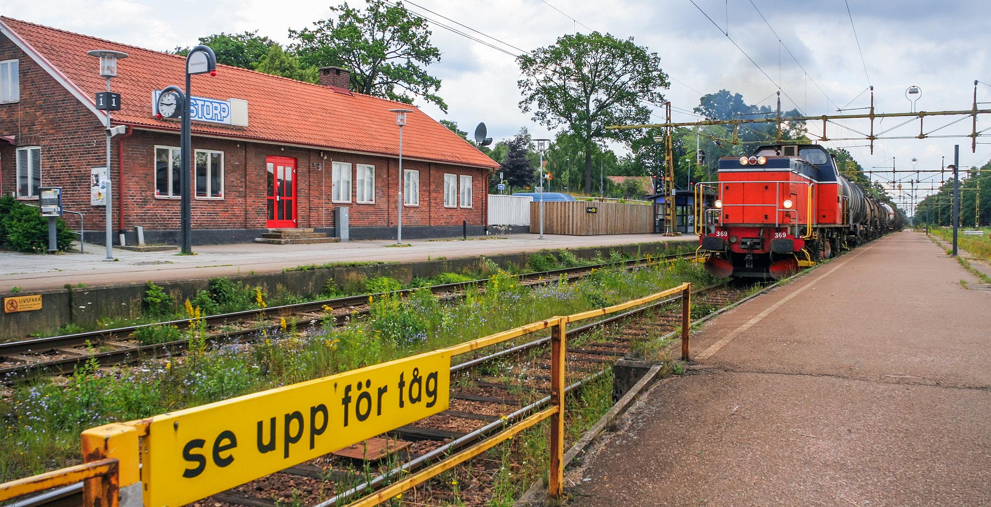 Bild: Godståg i Perstorp 2009