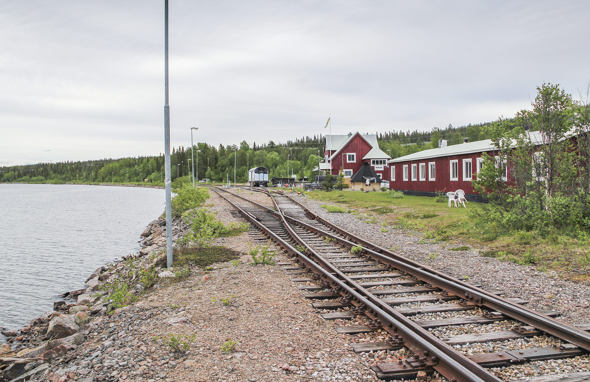 Bild: Stationen i Porjus i juni 2021
