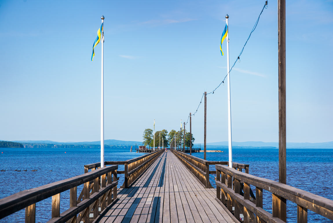 Bild: Långbryggan i Rättvik