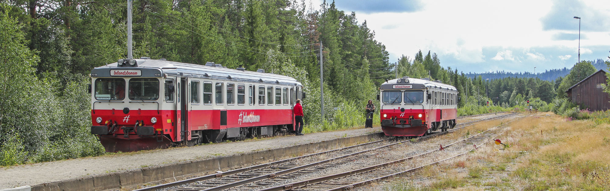 Tågmöte i Sorsele 2021