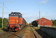 Bild: T44 med godståg i Kalix