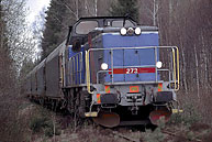 Bild: Godståg mellan Smålands Burseryd och Landeryd 2003
