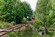 Bild: Tåg mot Mönsterås vid Tålebo